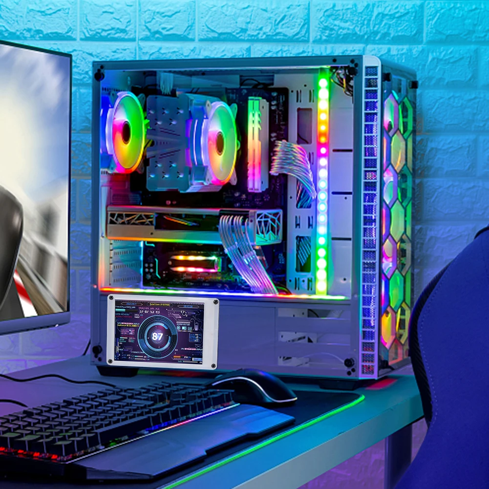 ��� USB ��ǻ�� �µ� ����͸� 3.5��ġ IPS DIY ��ũ�� PC ���÷��� ���� ȭ�� ������ ������ ����� ���̿�