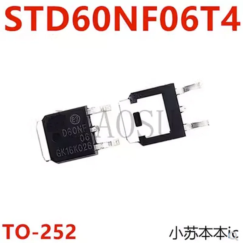 

(10-20 шт.) 100% Новый чипсет STD60NF06T4 D60NF06 TO252