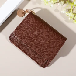 Streamlined Water - Resistant Card Holder with Snap Closure (Coffee)
