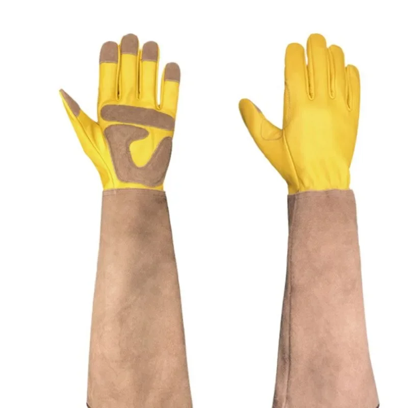 Durable Long Gardening Gloves Rose Pruning Thorn Proof Garden Gloves With Long Forearm Protection Gauntlets Unisex In Stock gardening gloves