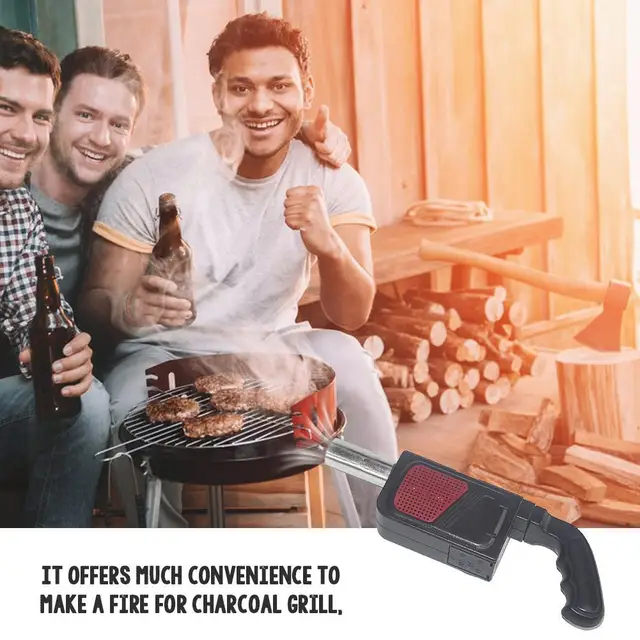 1Db Hordozható Kézi Elektromos Bbq Ventilátor Légfúvó Kültéri Kempinghez Barbecue Piknik Főzés Szerszám Hozzáférés J6E1 - Image 2