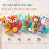 Baby Rattles Soft Stuffed Animal Rattle Hand Grip Baby Toys Shaker Crinkle Squeaky Sensory Soothing Toys Toddler Gifts 3