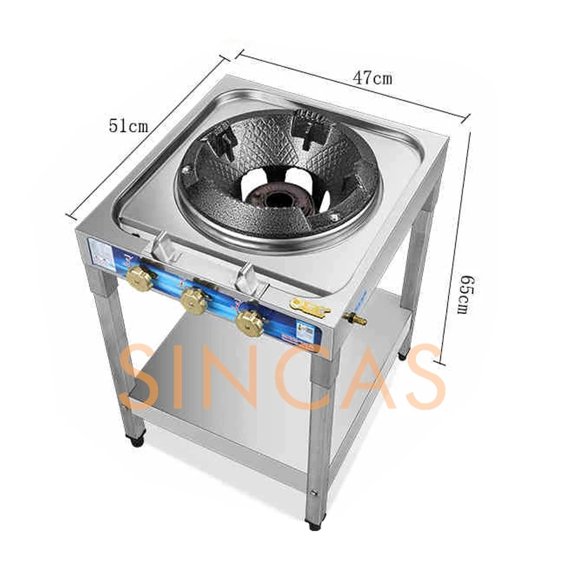Commercial Gas Stove Low Pressure Fierce Fire Stove Slow Fire Intense Fire Single Stove Natural Gas Flame Failure Protection 6
