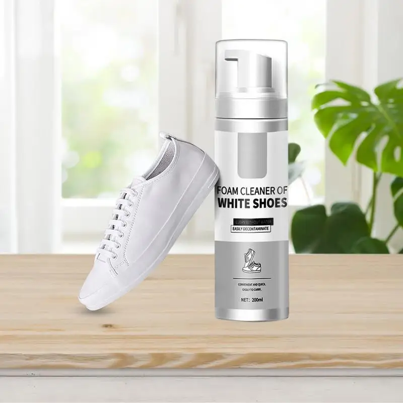 200ml Shoe Whitener White Shoe Clearning Foam White Shoes Cleaner Whiten Refreshed Polish Cleaning Tool Sneakers Care hidrolavad