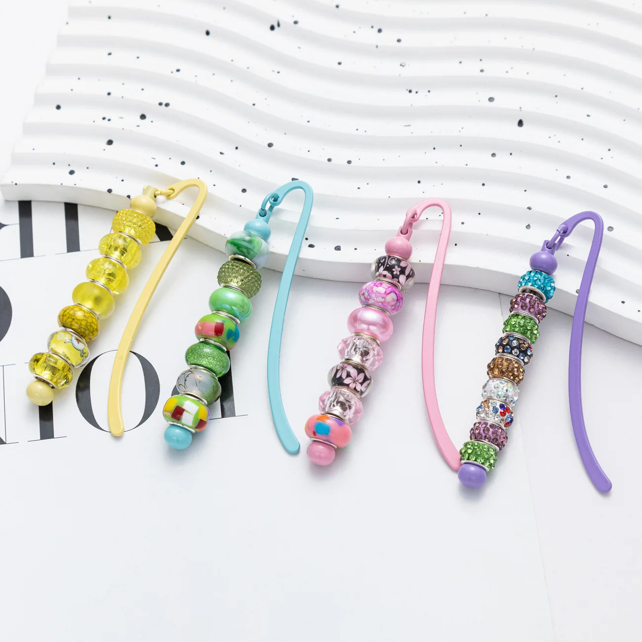 5pcs New Metal Bookmarks Student Graduation Celebration Commemorative Gift Bookmarks Creative DIY Metal Bead
