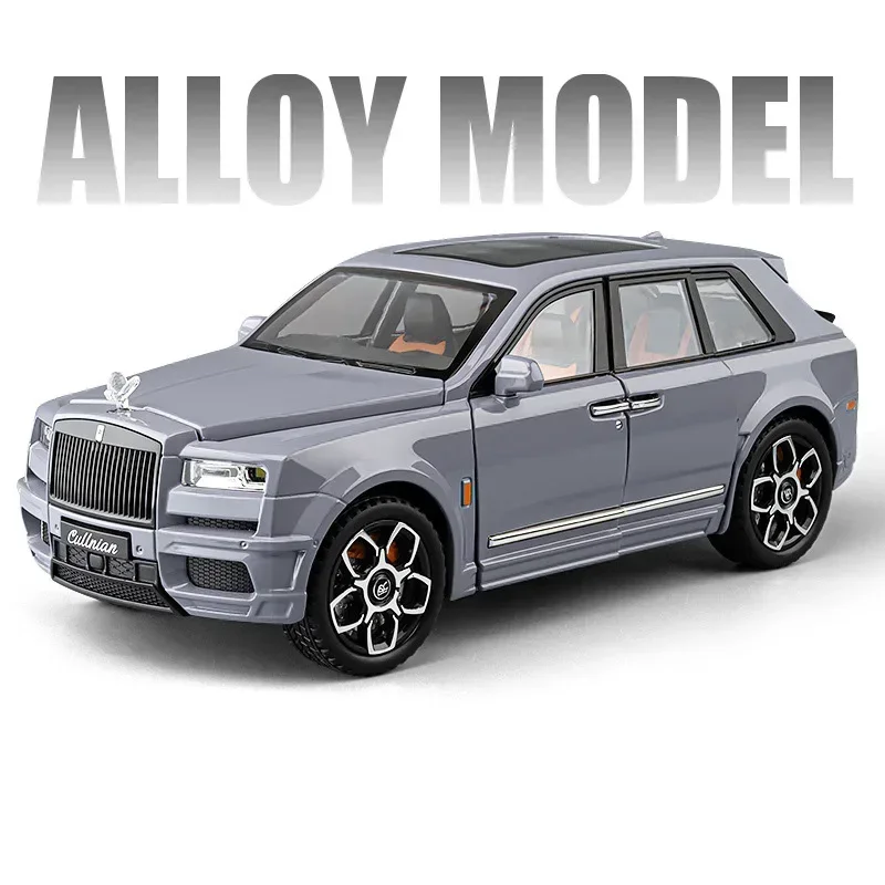 1:24 Land Rover Defender Diecast Toy Car with Sound and Light Features - Kids Christmas Gift