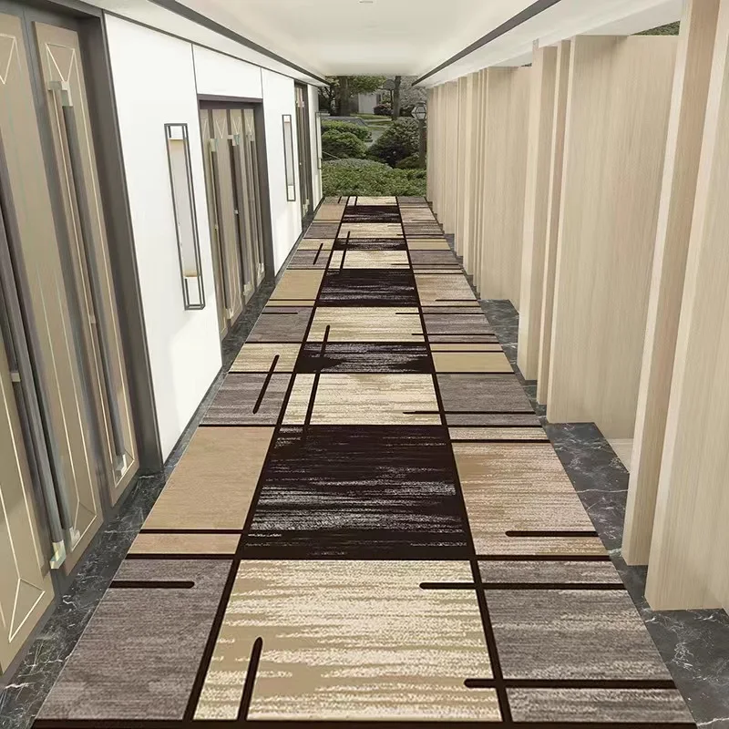 

3D Carpet Doorway Corridor 2M/3M Carpet nordic rug Aisle Long Corridor hallway Home Floor Mat Commercial Hotel Carpet Geometry