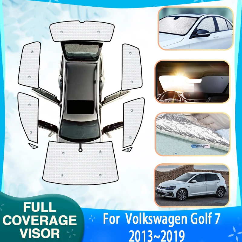 CarFullCoverageSunshadeForVolkswagenVWGolf7Golf7Mk75G2013