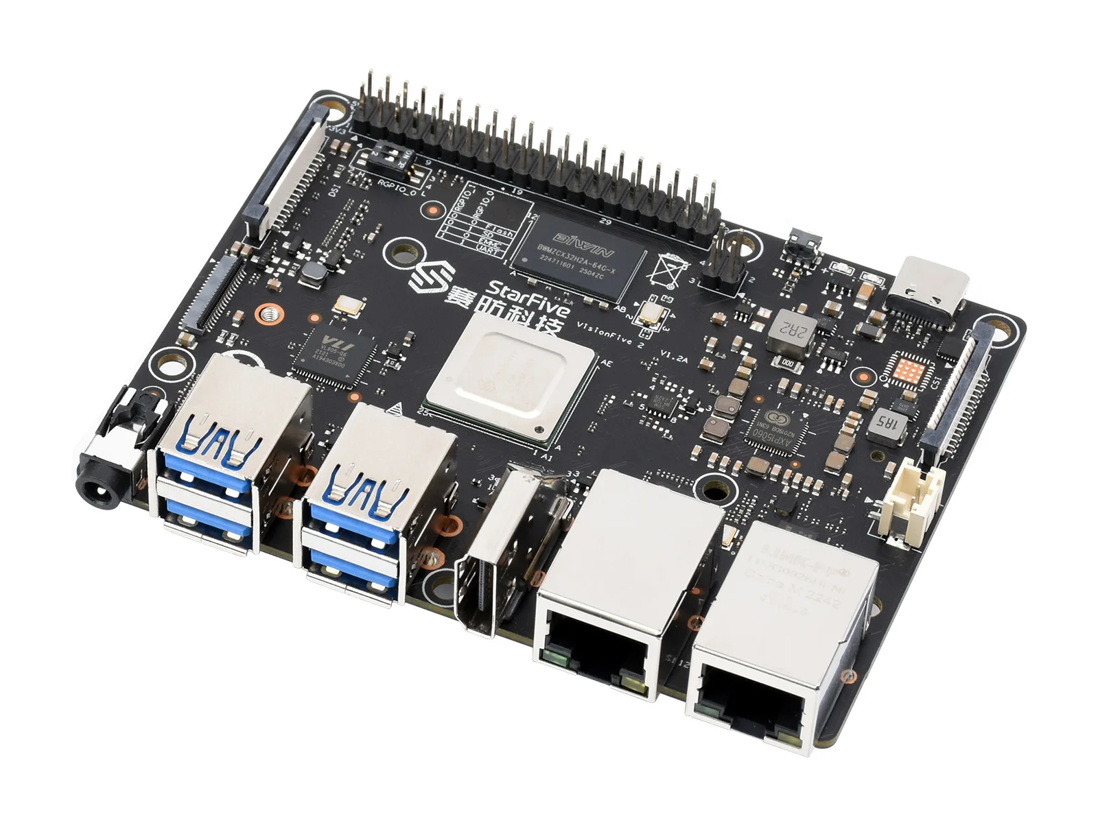 Waveshare RISC-V ̱  ǻ, StarFive JH7110 μ,  3D GPU,  , ִ 1.5GHz