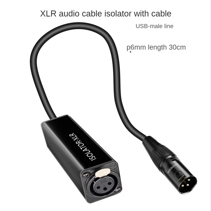 Audio Cable Isolator XLR Eliminates Noise Ground Loop Audio Isolator Eliminates Noise 2
