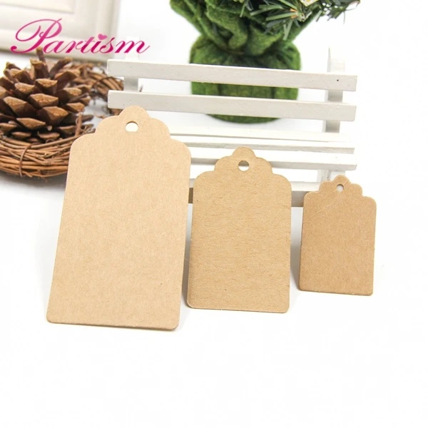 Wholesale 100pcs Kraft Paper Tags for Gift Head Label Festival