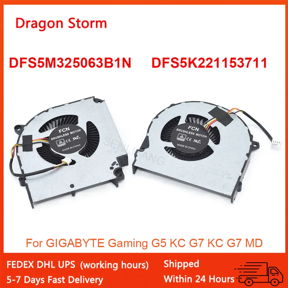 Ventola di raffreddamento per Gigabyte Gaming G5 KC / G7