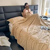 Coral Fleece Fabric Autumn Blanket with Exquisite 3D Butterflys Soft Comfortable Warm Winter Sofa Blankets Four Seasons Blanket 2