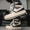 Men High-top Shoes,Ankle Boots,High-top Sneakers Riding Casual Shoes,PVC Retro Designer Platform Sneakers for Street Club 5