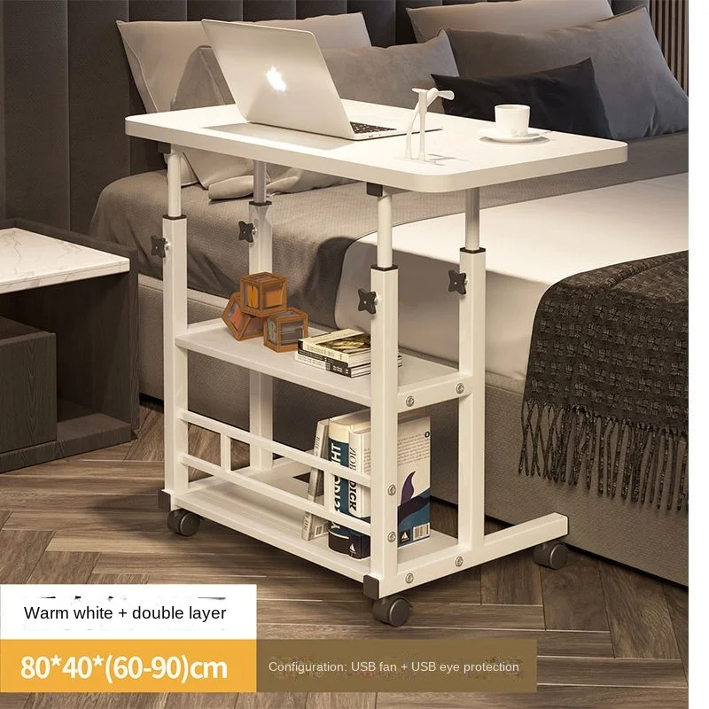 Liftable mobile computer desk, bedside bedroom office study table, laptop desk bed table bedside table mobile desk on bed small table bedroom liftable computer desk lazy study table