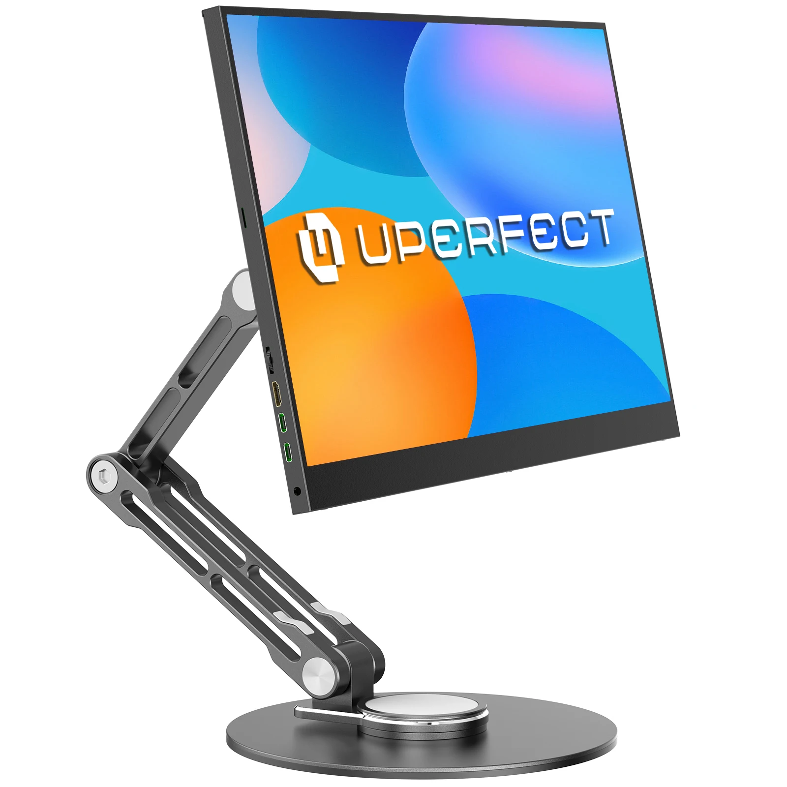 Adjustable VESA-Compatible Monitor Stand with Swivel and Tilt Features