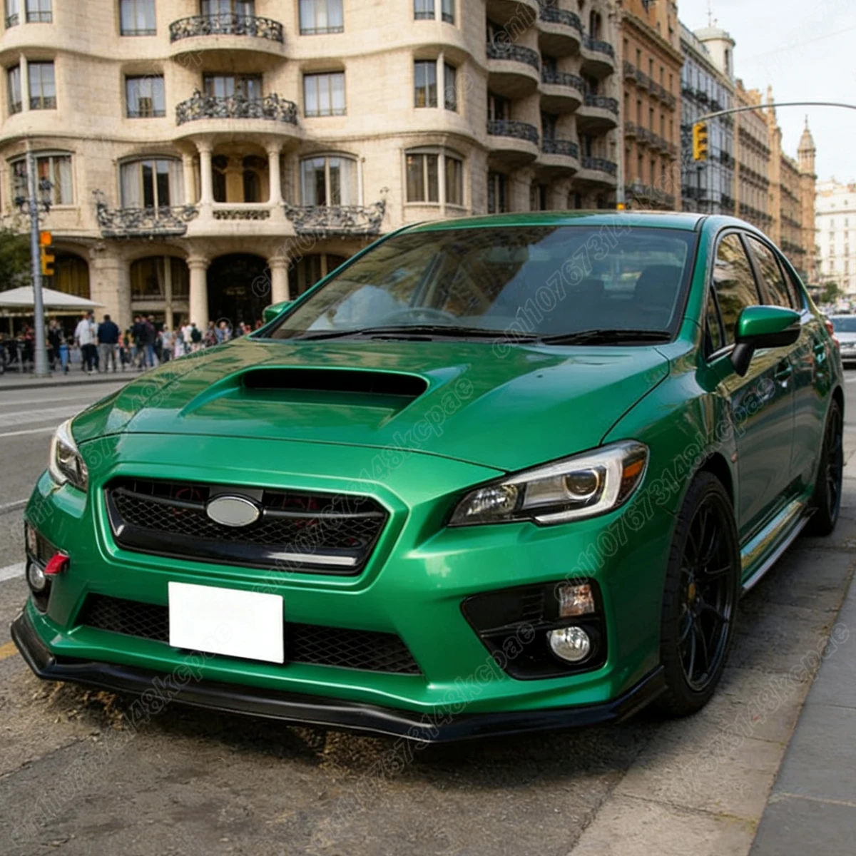 스바루 WRX STI 2015 2016 2017 2018 2019 2020 2021 자동차 프론트 범퍼 스포일러 보드 스플리터 장식 액세서리 키트