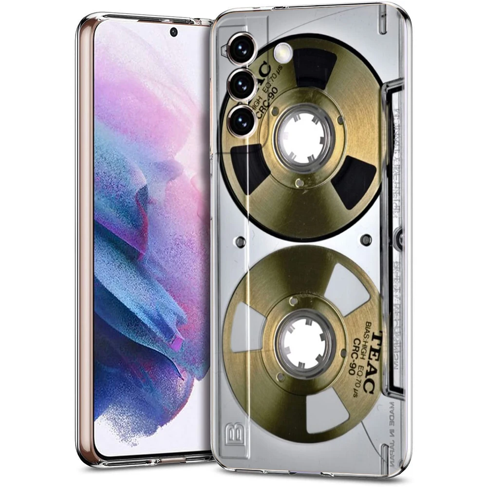 Clear Retro Vintage Cassette Tape Phone Case Cover