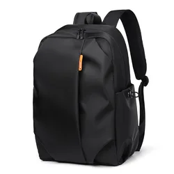 With USB port Backpack Men oxford Waterproof Travel Bag  Simple Pure Color Backbag Leisure Light Fitness Male Bag Sports Bag