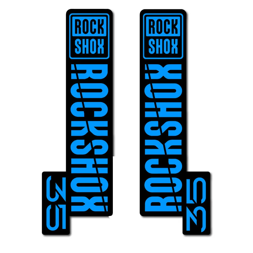 Autocollants RockShox 35 Bleus - Décalcomanies Fourche VTT