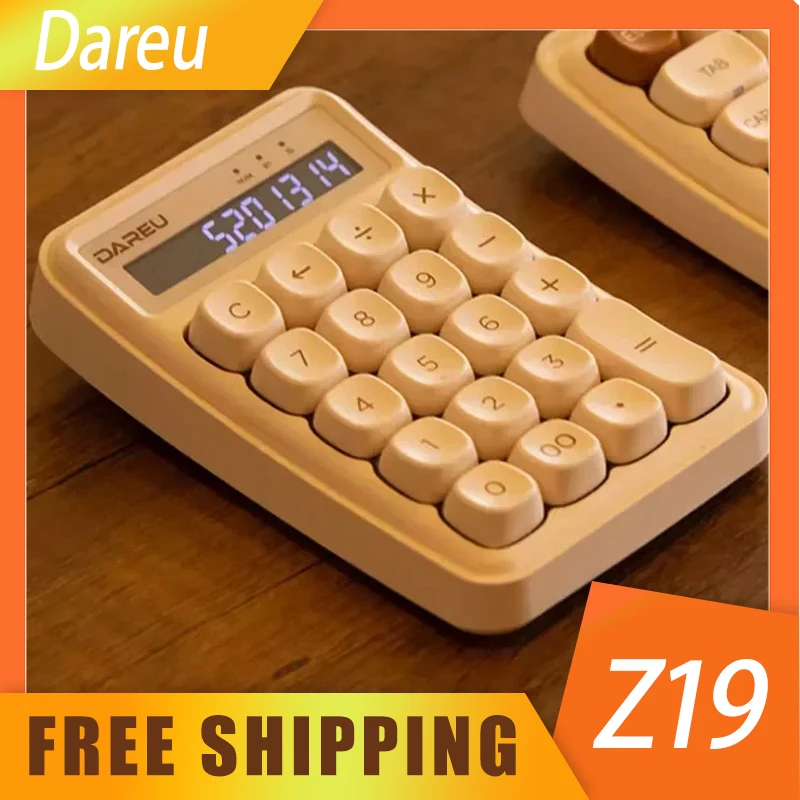 

Dareu Z19 клавиатура Bluetooth три режима Беспроводная стандартная Механическая игровая клавиатура Эргономичный ноутбук ПК для девочек