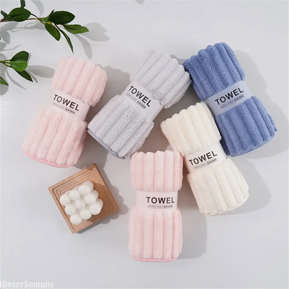 

Three Sets Cotton Thickened Pure Household Towels That Absorb Water and Do Not Shed Hair Plain Color Face Washing Towels