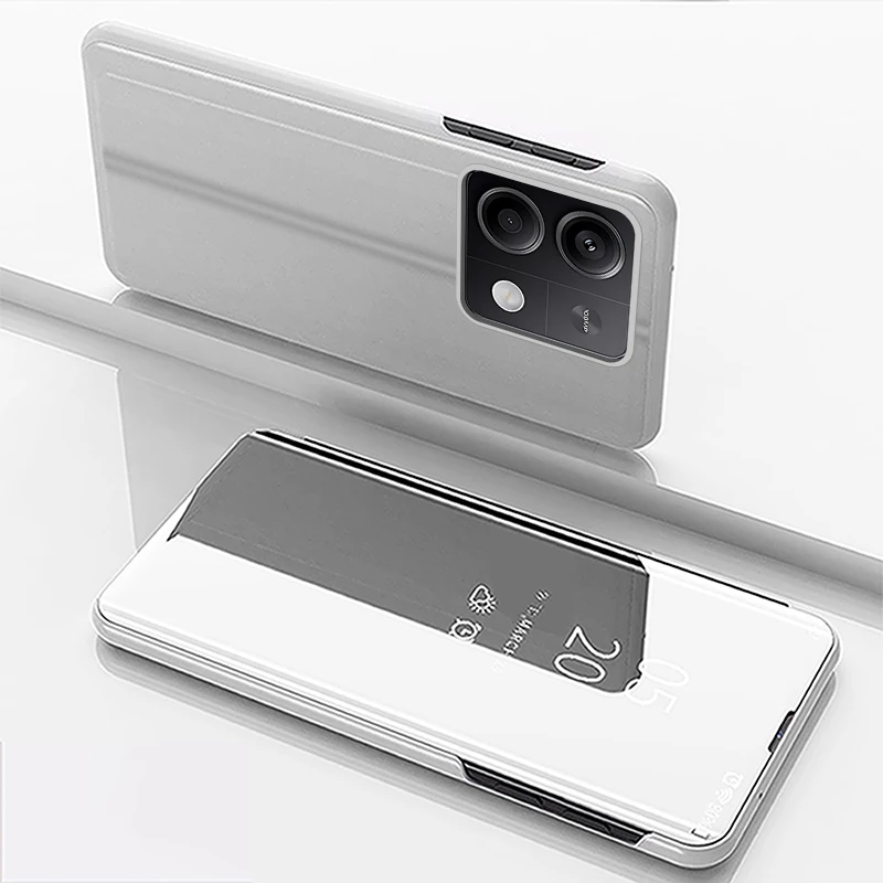 Luxury Mirror Flip Case with Plating Stand and Enhanced Protection