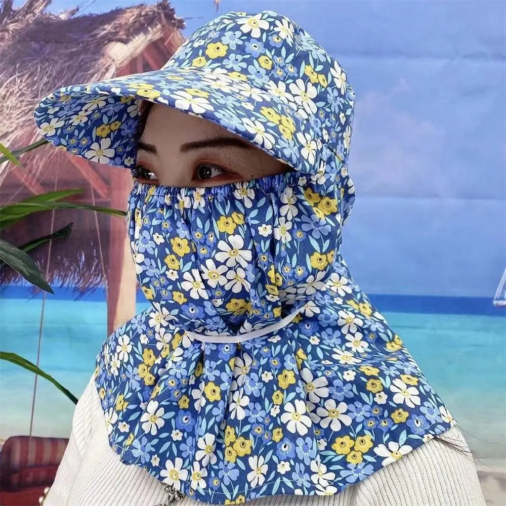 여름 얼굴 및 목 자외선 차단 레저 모자, 여성 모자, 태양 모자, 귀 플랩