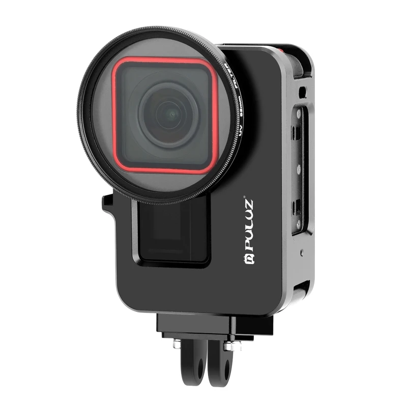 Support De Filtre Métal Pour Insta 360 Ace Pro/Ace - Compatible Filtres 49mm - Joint Silicone étanche - Accessoire Caméra Sport