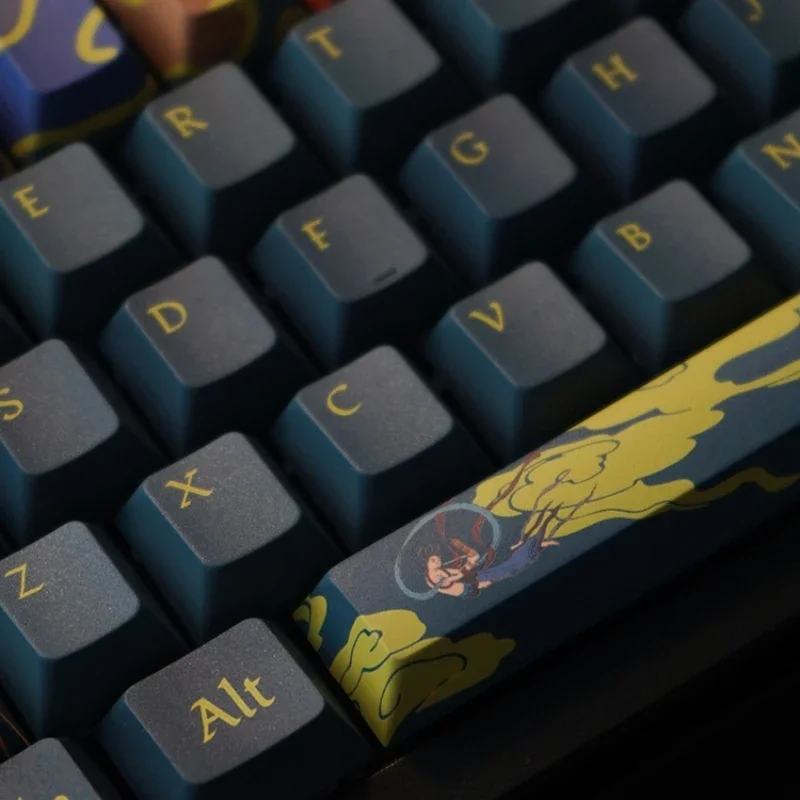 Echome-estilo Chinês Tema Keycap Grupo Pbt Dye Subbed Cereja Perfil Cap Teclado Anime para Teclado Mecânico - Imagem 4