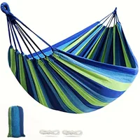 Hammock Leisure Durable Single Travel Swing Chair Hanging Bed Casual Hammocks For Patio Garden Backyard Outdoor Indoor With Bag 2