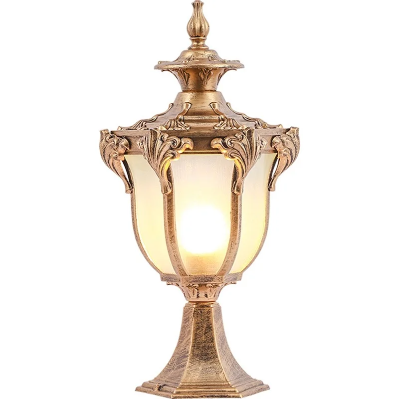 Modern Post light Led Aluminium Outdoor Europe creative design warterproof lamps decor park courtyard garden lights 5
