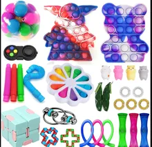 

Fidget Toys Anti Stress Set Strings Relief Pack Gift for Adults Children Figet Sensory Squishy Relief Antistress