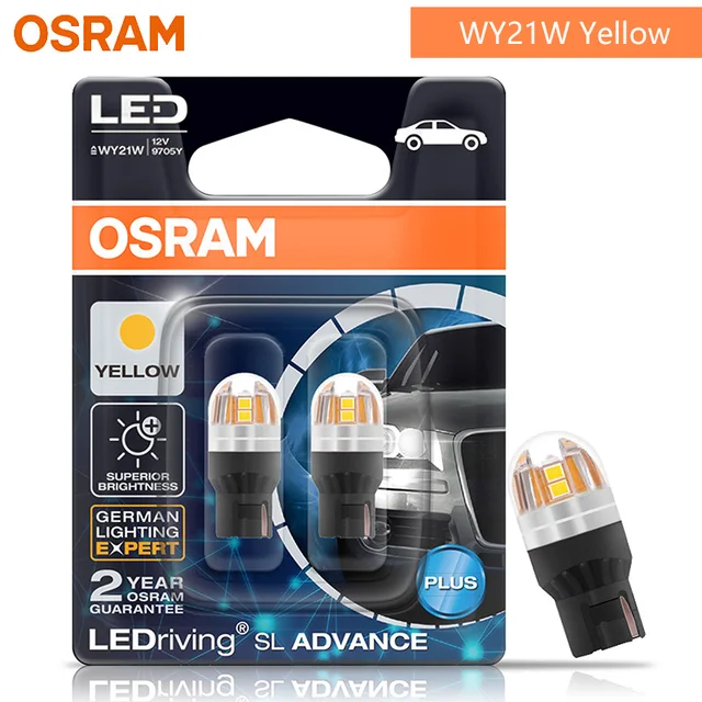 Osram Led T20 W21w 7440 Signal Light Ledriving Sl 7706 7705 Led Car Reverse  Light Brake Lamp Rear Fog Bulb Red Amber White 2pcs - Signal Lamp -  AliExpress