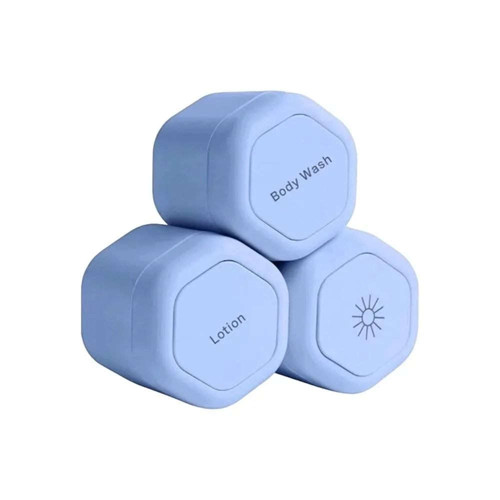 thumbnail image 1 of 3Pcs Portable Magnetic Cosmetic Dispenser Travel Storage Magnetic Stacking Dispenser Bottle for Face Cream Sunscreen Organizer, 1 of 4