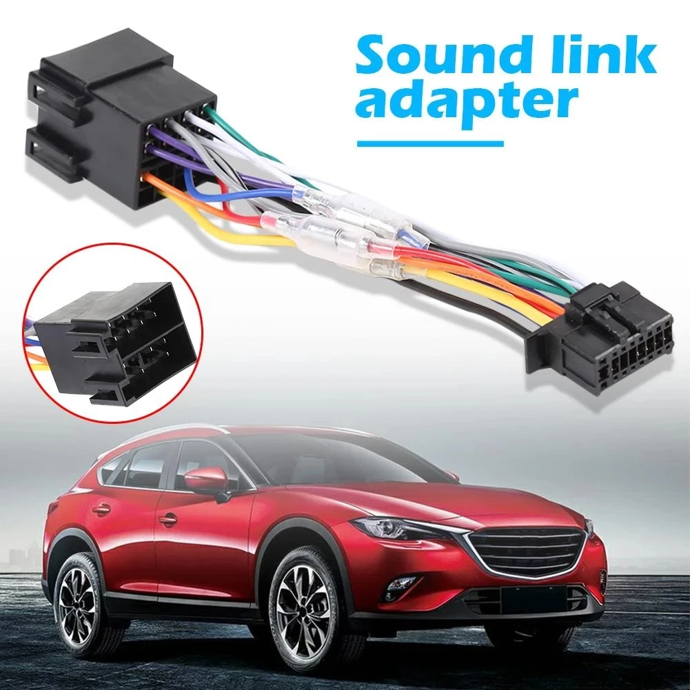 

1pcs Stereo Wiring Harness Connectors Car Stereo Radio ISO Wiring Harness Connector 16 Pin PI100 For Pioneer 2003-On 185mm