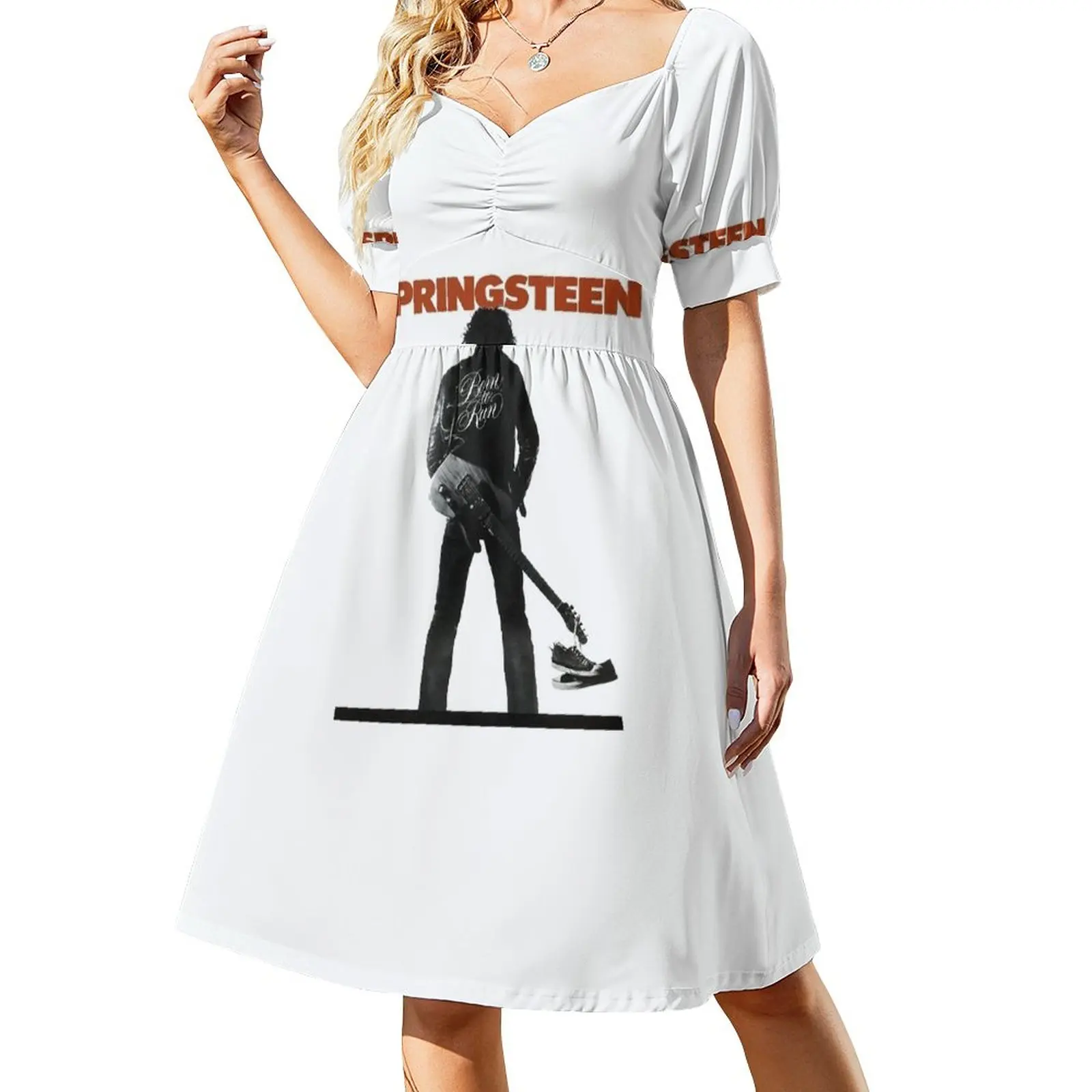 

Movie Men Woman American Singer Songwriter Bruce Band Awesome First Day Sleeveless Dress dresses for special events