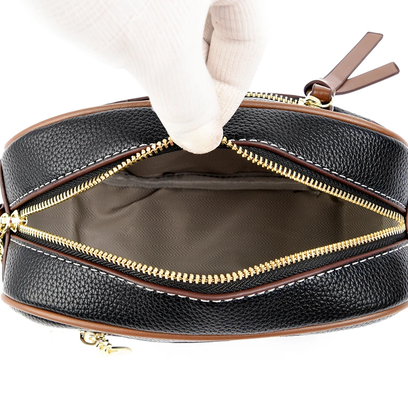 Women's Small Square Bag Fashion Leather Single Shoulder Crossbody 2024 summer new designer casual girls camera bag