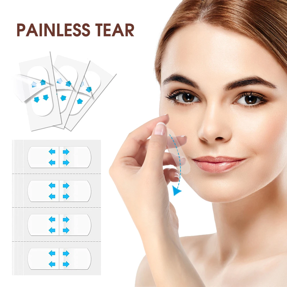 80Pcs/Waterproof V Face Makeup Adhesive Tape Invisible Breathable Lift Face Sticker Lifting Tighten Chin V-shaped Face 4