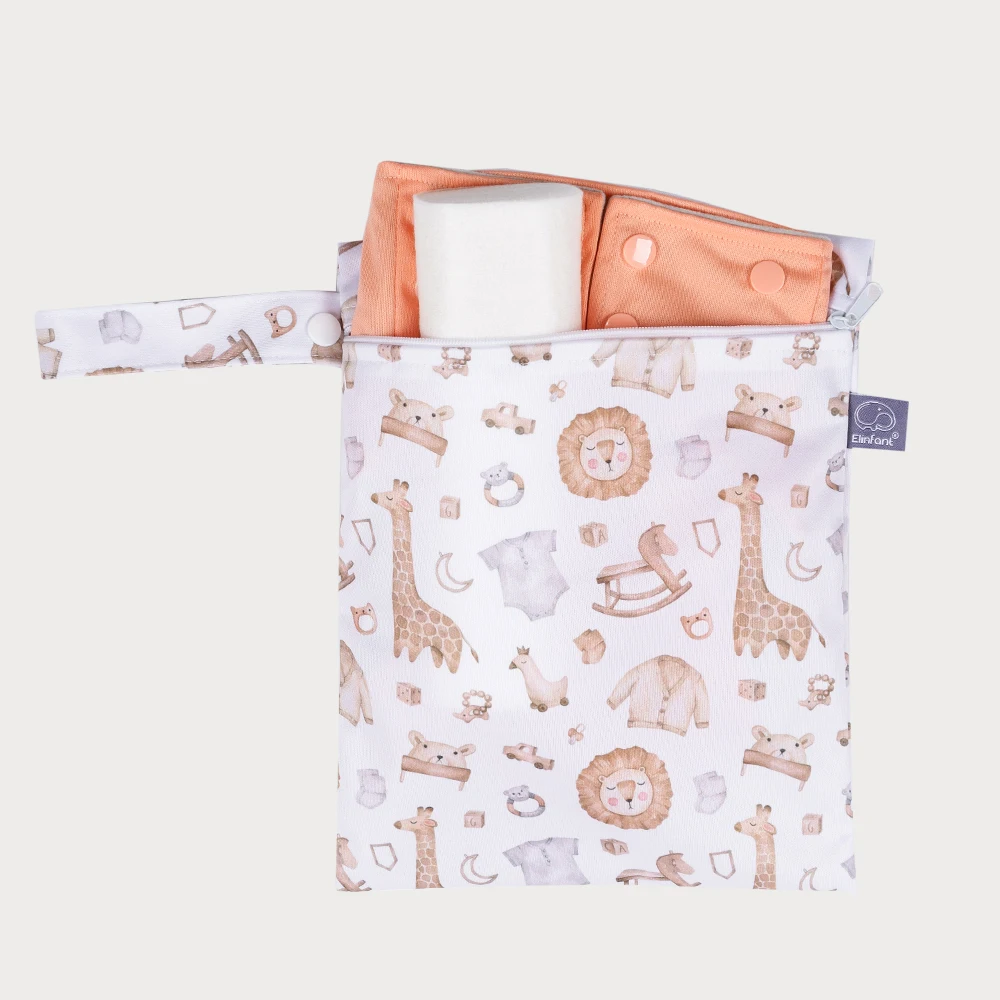 Elinfant 2-Piece Cute Waterproof Storage Bag Set