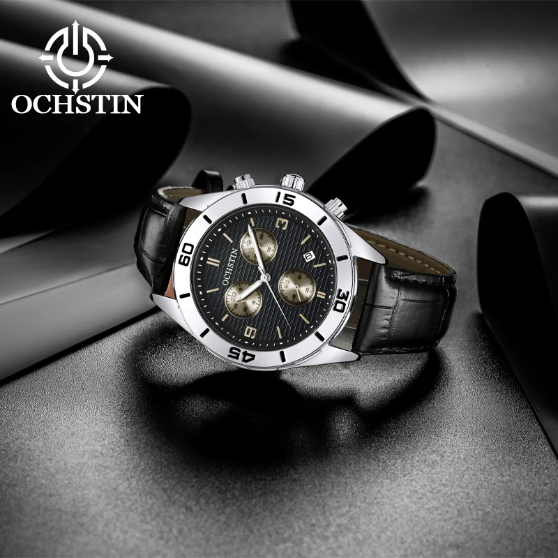 Ochstin New 2024 Navigator Series Simple and Comfortable Multi functional Quartz Movement New 2024 Watch Men's Quartz Watch