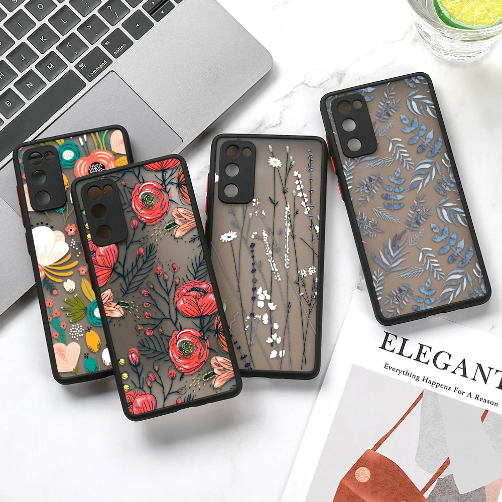 Elegant Matte Flower Design Hard Phone Case β Premium Protection for ...