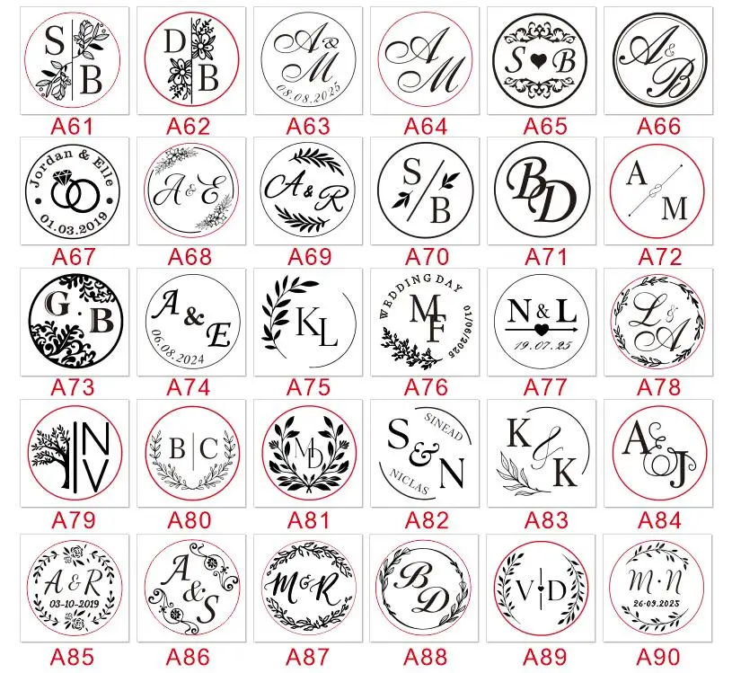 Description Picture 4 of itemCustom Wedding Stamp for Anniversary Gift Personalized Invitation Address Envelope Self Ink Stamp Romantic Newlywed Gift Wrap