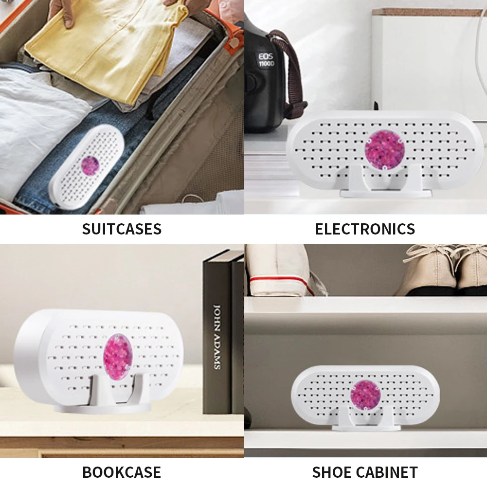 Mini Moisture Absorbers Cycle Portable Electric Dehumidifiers Moisture Absorbent Dehumidifier for Wardrobe Shoe Cabinet Bookcase
