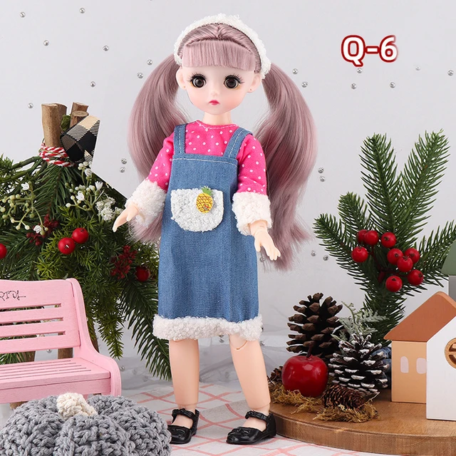 Fashion 30cm 1/6 Anime Bjd Doll Princess Clothes Accessories Suit Loli Skirt Girls Kids Doll Dress Up DIY Toy Gift Reborn Kawaii - Q-6, 30 cm