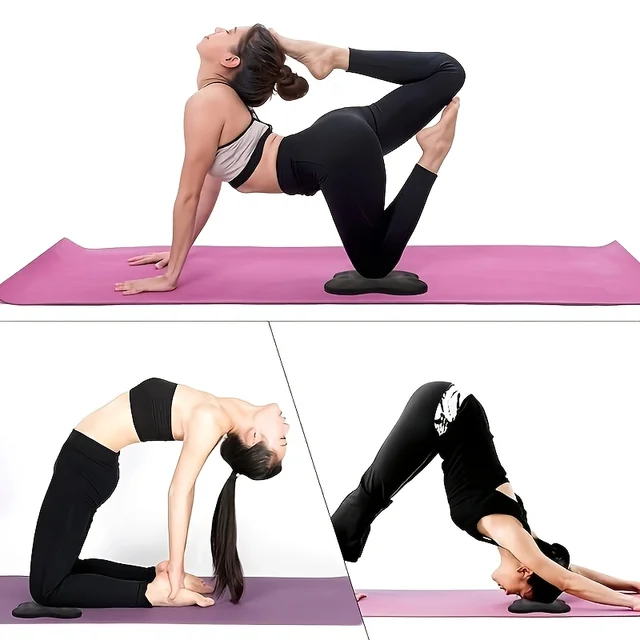 2Pcs Tpe Yoga Kneeling Mats Thickened Anti Slip Yoga Kneeling Protective Pad Sport Fitness Elbow Knee Mat Knee Soft Flat Support 4