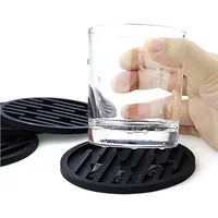 Silicone 10cm Coffee Cup Mat Coaster Round Heat Resistant Rubber Pad Tea Drink Mug Glass Beverage Holder Decor Table Mat Decor 4