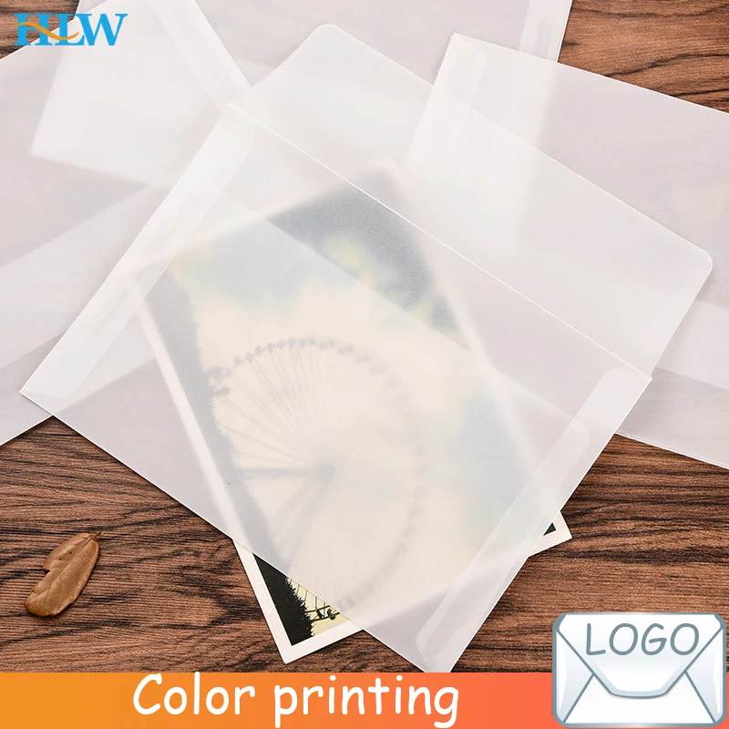 10pcs/lot Transparent Sulfuric Acid Paper Envelopes For DIY Postcard /Card Storage, Wedding Invitation, Gift Packing