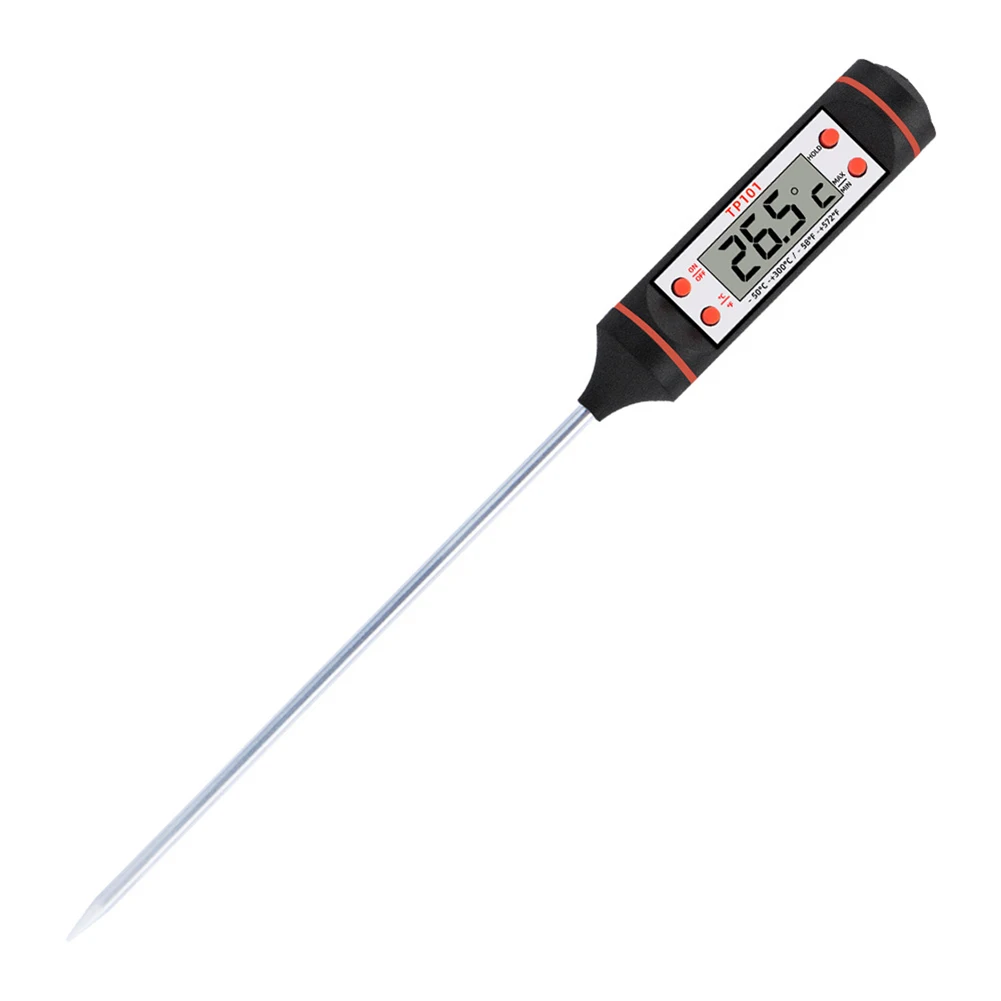 

Food Thermometer Probe Stainless Steel Probe Wide Measuring Range Perfect for Kitchen BBQ Liquid and More