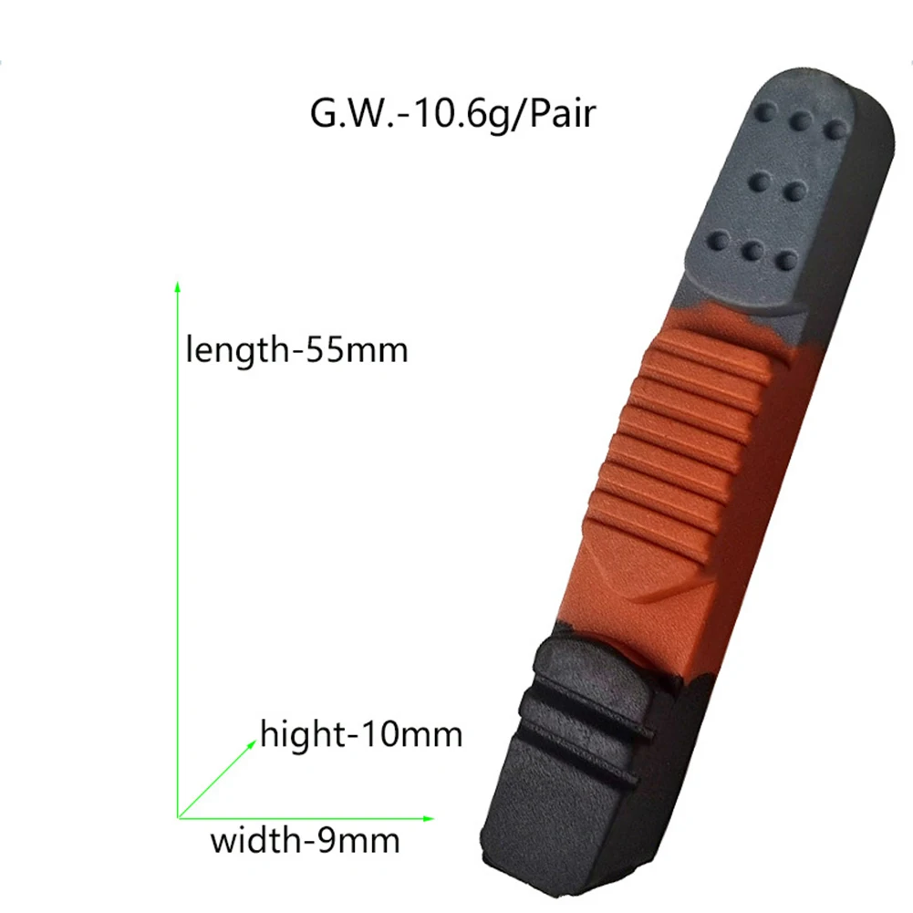 

Велосипедные тормозные блоки, практичные резиновые трёхконтурные велосипедные тормозные компоненты C для обода из алюминиевого сплава